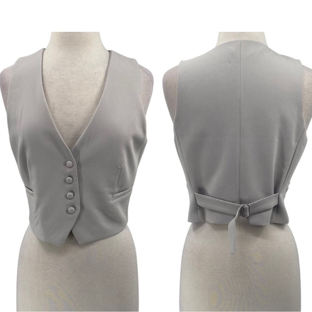 JASON WU Gray Buttoned Vest